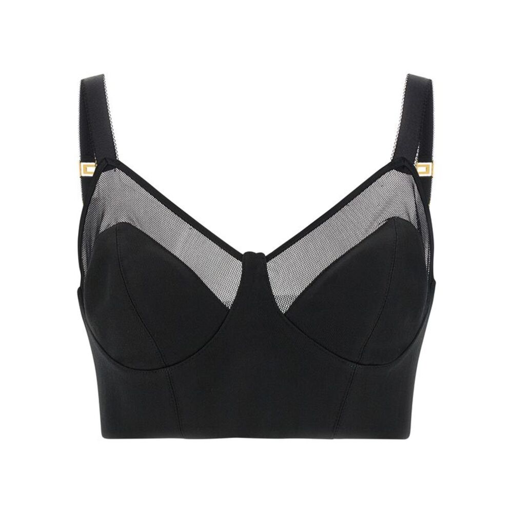 Elisabetta Franchi Black Virgin Wool Tank Women's Tops